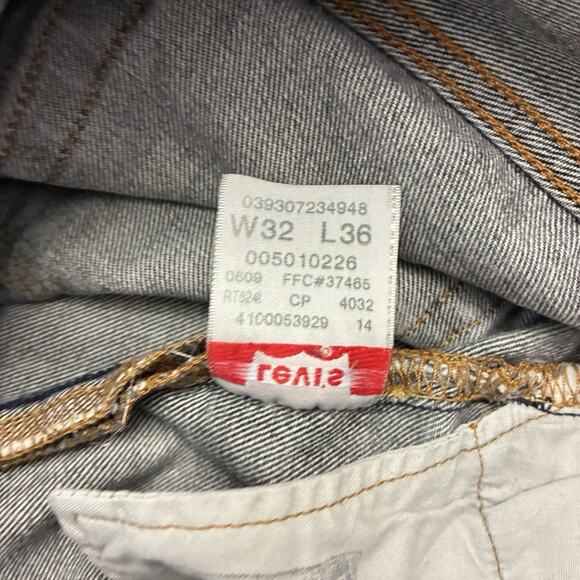 Levis 501 Jeans Shorts Men’s Sz.32 Black Straight Leg Button Fly Denim Classic - Picture 4 of 10